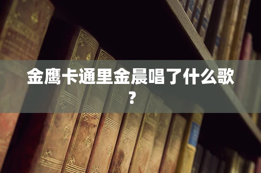 金鹰卡通里金晨唱了什么歌？